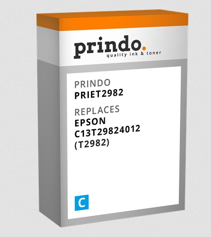 Prindo Cartucho de tinta cian PRIET2982 Compatible con Epson T2982