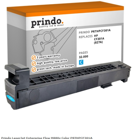 Prindo Tóner cian PRTHPCF301A Compatible con HP 827A (CF301A)