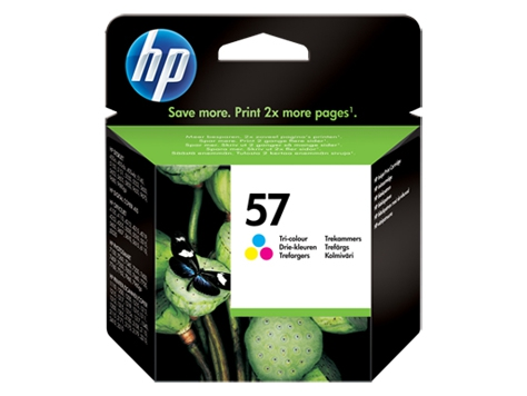 HP Cartucho de tinta color C6657AE 57 500 Páginas.
