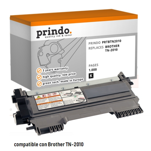 Prindo Tóner negro PRTBTN2010 Compatible con Brother TN-2010