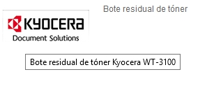 Kyocera Bote residual de tóner WT-3100 302LV93020