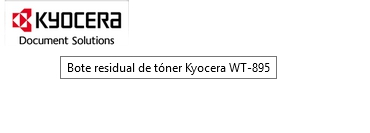 Kyocera Bote residual de tóner WT-895 302K093110