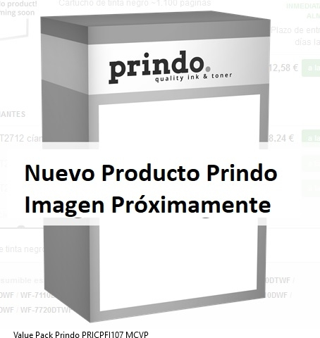 Prindo Value Pack PRICPFI107 MCVP Compatible con Canon PFI-107