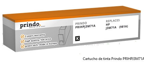 Prindo Cartucho de tinta negro PRIHPJ3M71A Compatible con HP J3M71A