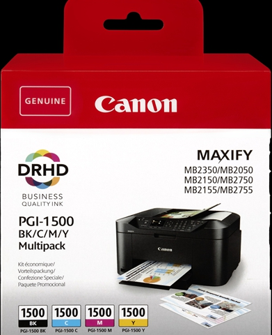 Canon Multipack negro cian magenta amarillo PGI-1500 multi 9218B005