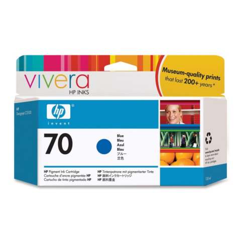 HP Cartucho de tinta azul C9458A 70