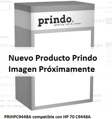 Prindo Cartucho de tinta schwarz matt PRIHPC9448A Compatible con HP 70 C9448A