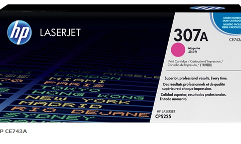 HP Tóner magenta CE743A 307A