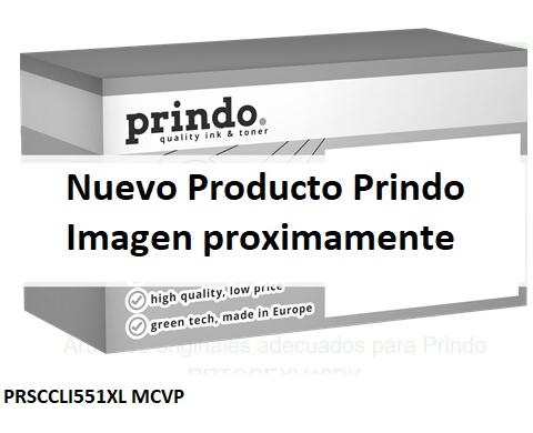 Prindo Multipack PRSCCLI551XL MCVP Compatible con Canon CLI-551 y PGI-550