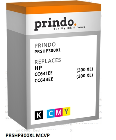 Prindo Multipack negro varios colores PRSHP300XL MCVP