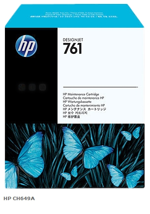 HP Cartucho de tinta transparente CH649A 761 Cartucho limpiador