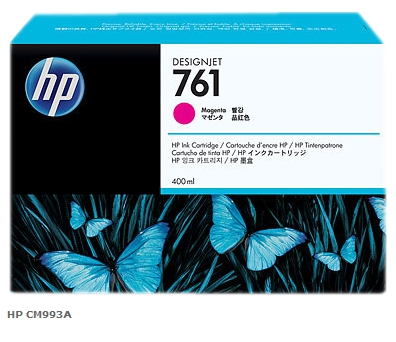 HP Cartucho de tinta magenta CM993A 761 400ml