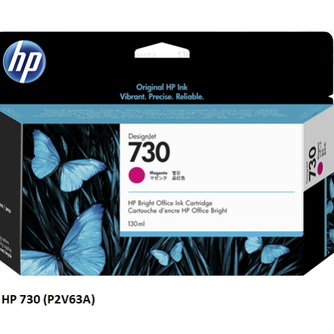 HP Cartucho de tinta magenta P2V63A 730