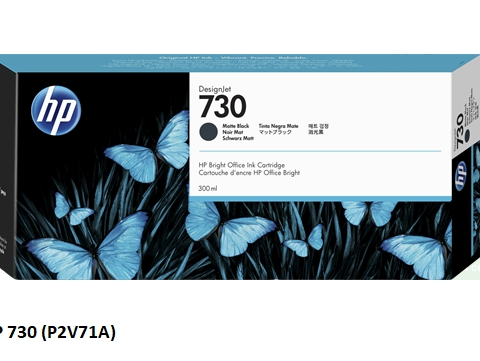 HP Cartucho de tinta Schwarz matt P2V71A 730