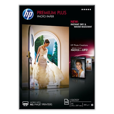 HP papel Photo Brillo A4 (20 hojas)