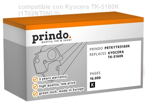 Prindo Tóner negro PRTKYTK5160K Compatible con Kyocera TK-5160K