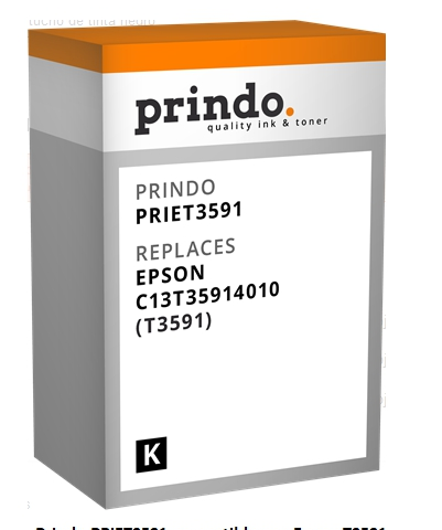 Prindo Cartucho de tinta negro PRIET3591 Compatible con Epson T3591