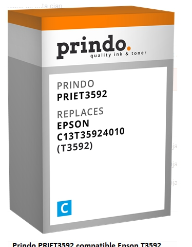 Prindo Cartucho de tinta cian PRIET3592 Compatible con Epson T3592