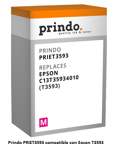 Prindo Cartucho de tinta magenta PRIET3593 Compatible con Epson T3593