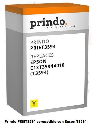 Prindo Cartucho de tinta amarillo PRIET3594 Compatible con Epson T3594