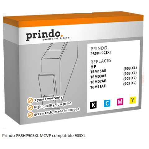 Prindo Multipack PRSHP903XL MCVP Compatible HP 903 XL