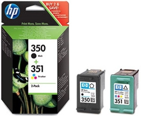 HP SD412EE pack cartuchos negro/tricolor HP350/351
