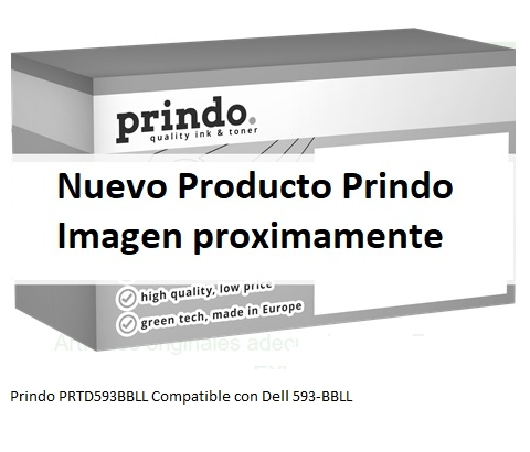 Prindo Tóner cian PRTD593BBLL Compatible con Dell 593-BBLL