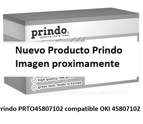 Prindo Tóner negro PRTO45807102 Compatible con OKI 45807102