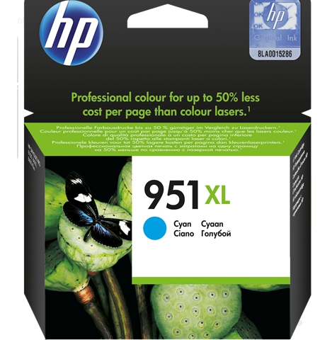 HP Cartucho de tinta cían CN046AE 951 XL