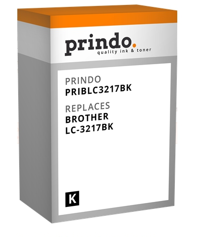 Prindo Cartucho de tinta negro PRIBLC3217BK Compatible con Brother LC-3217 (LC3217BK)