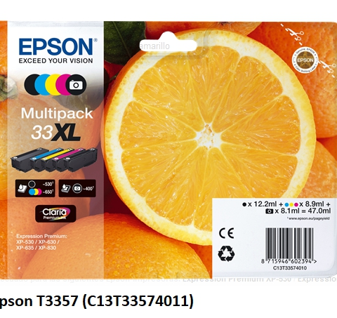 Epson Cartucho Multipack T33XL