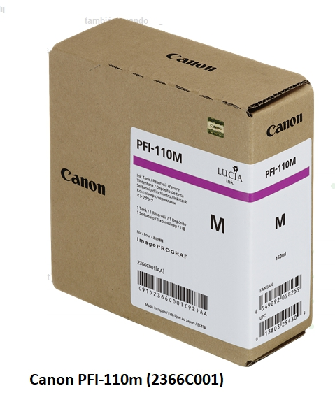 Canon Cartucho de tinta magenta PFI-110m 2366C001