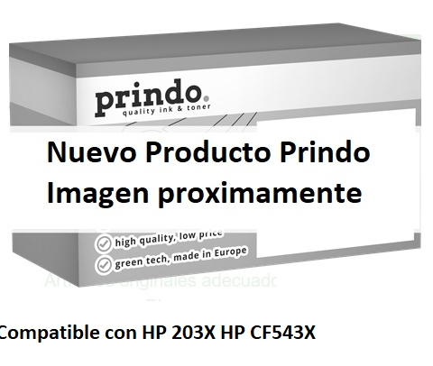 Prindo Tóner magenta PRTHPCF543X Compatible con HP 203X CF543X