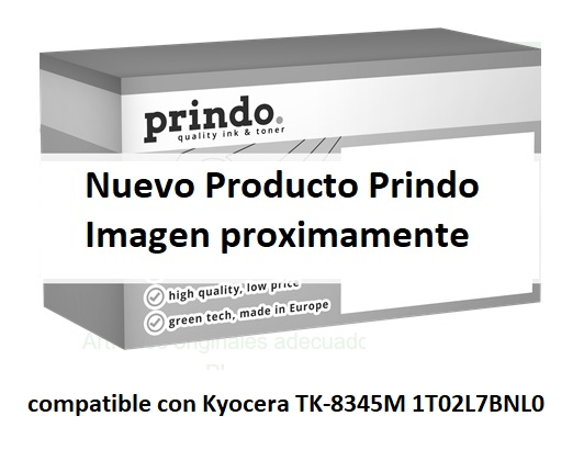 Prindo Tóner magenta PRTKYTK8345M Compatible con Kyocera TK-8345M 1T02L7BNL0