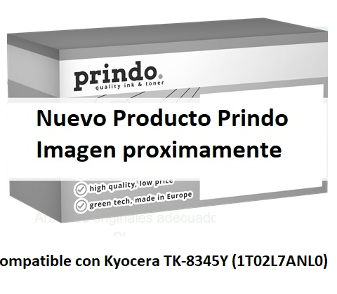 Prindo Tóner amarillo PRTKYTK8345Y Compatible con Kyocera TK-8345Y (1T02L7ANL0