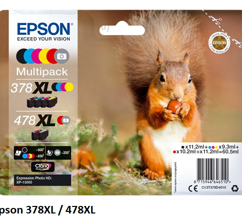 Epson Multipack C13T379D4010 378XL 478XL
