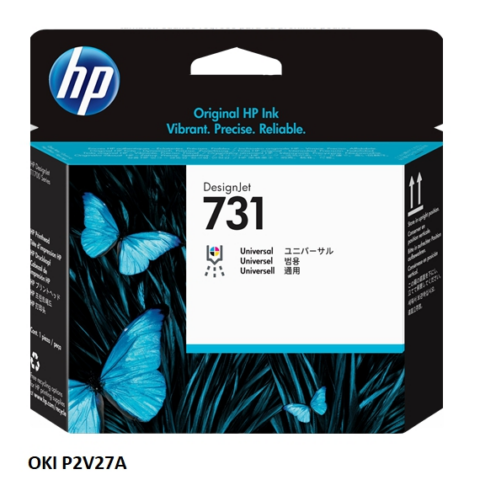 HP Cabezal de impresión varios colores P2V27A 731