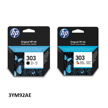 HP Multipack negro y varios colores 3YM92AE 303
