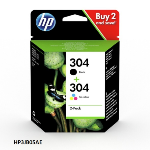 HP Multipack negro y varios colores 3JB05AE 304