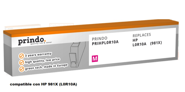 Prindo Cartucho de tinta magenta PRIHPL0R10A Compatible HP L0R10A