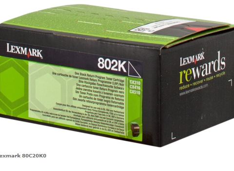 Lexmark Tóner negro 80C20K0 802K