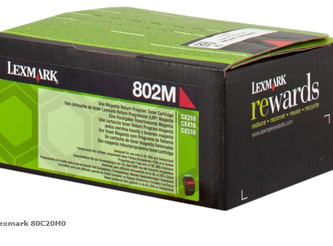 Lexmark Tóner magenta 80C20M0 802M