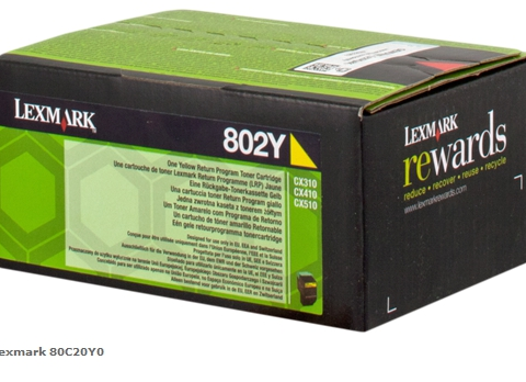 Lexmark Tóner amarillo 80C20Y0 802Y