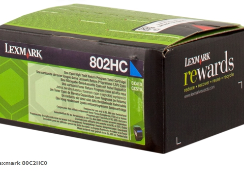 Lexmark Tóner cían 80C2HC0 802HC