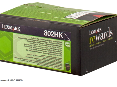 Lexmark Tóner negro 80C2HK0 802HK