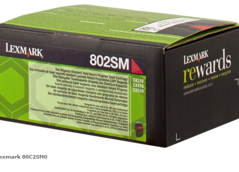 Lexmark Tóner magenta 80C2SM0 802SM