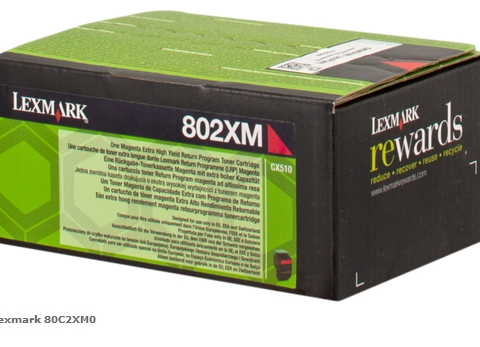 Lexmark Tóner magenta 80C2XM0 802XM