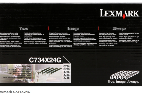 Lexmark Unidad de tambor color C734X24G pack de cuatro unidades