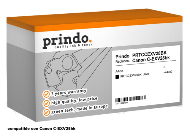 Prindo Tóner negro PRTCCEXV28BK Compatible Canon C-EXV28bk