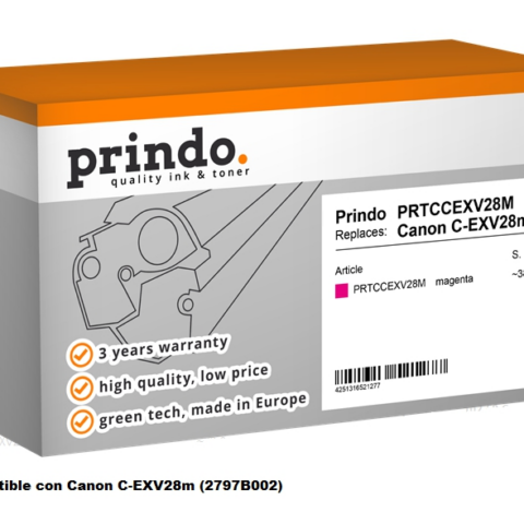 Prindo Tóner magenta PRTCCEXV28M Compatible Canon C-EXV28m